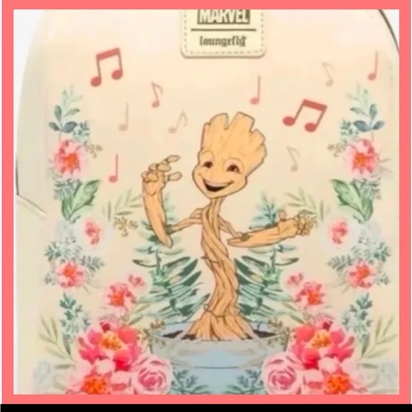 Loungefly Handbags - Marvel Groot Floral Loungefly Mini Backpack